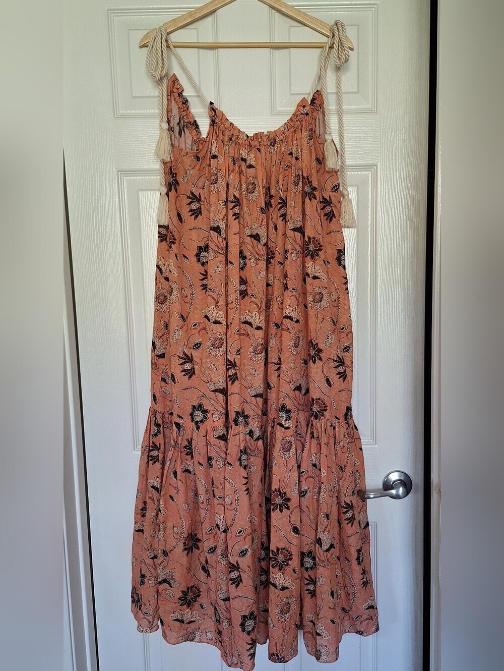 Ulla Johnson SS22 Cari Primrose Floral Maxi Dress Size P Petite Small